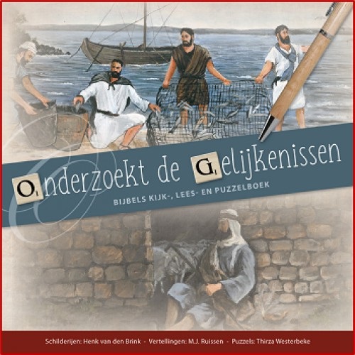Puzzelboek Onderzoekt de gelijkenissen, MJ Ruissen (auteur), Thirza Westerbeke (puzzels) en Henk van den Brink (schilderijen)